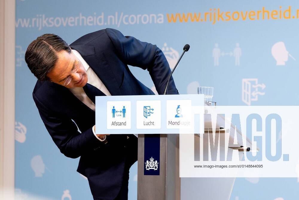 The Hague Prime Minister Mark Rutte and Minister Ernst Kuipers Public Health, Welfare and Sport after the corona press conference The cabinet is going to relax the corona rules for the cultural sector, the catering industry and sports competitions Photo ANP Hollandse Hoogte Jeffrey Groeneweg