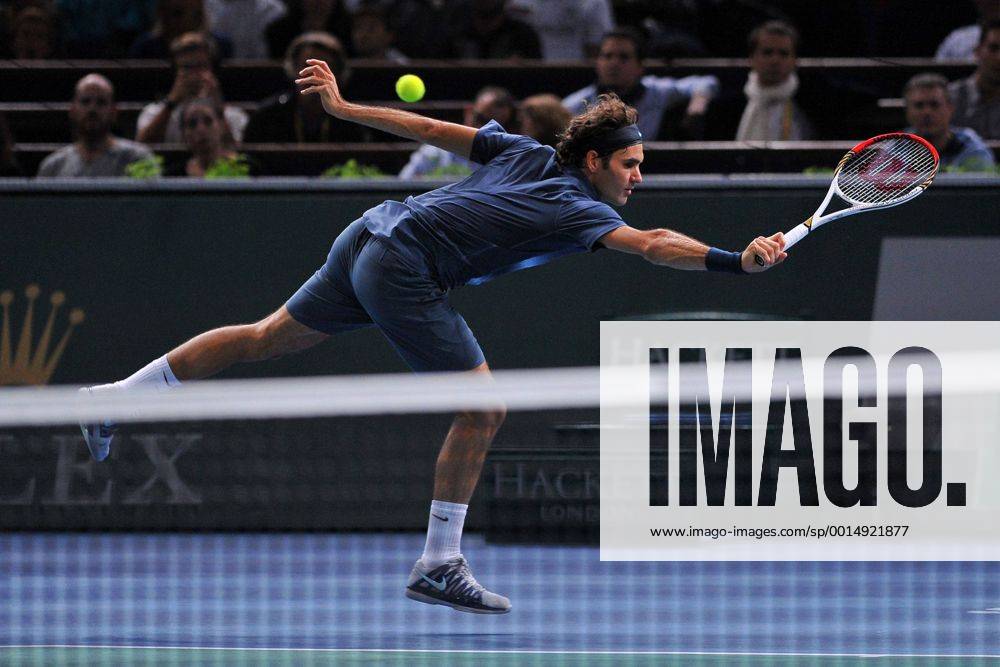 Roger Federer (SUI) TENNIS : Open de Paris - Masters 1000 - ATP Tennis Herren - Bercy - 01 11 2013 TennisMagazine Panoramic