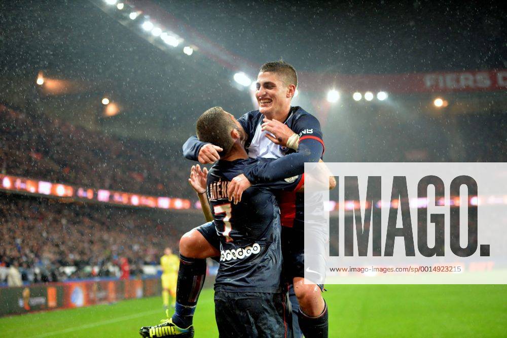 Marco Verratti (psg) - Jeremy Menez (psg) Paris St Germain PSG vs FC Lorient - Ligue 1 - 01 11 2013 AnthonyBIBARD FEP Panoramic