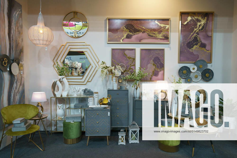 INTERGIFT 2022 - International Decoration Exhibition Decorative elements are shown at the INTERGIFT 2022 International Decoration Exhibition at Ifema in Madrid. February 4, 2022 in Madrid, Spain Madrid Spain