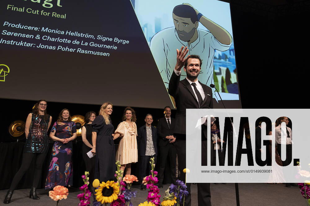 This years documentary goes to Flugt Final Cut for Real, Producer Monica Hellström, Signe Byrge Soerensen, Charlotte de La Gournerie, Instr Jonas Poher Rasmussen ROBERT the prizes will be with Camilla Bendix which will be handed out in Tivoli Hotel Congress Center on Saturday 5 February 2022, Copenhagen Denmark