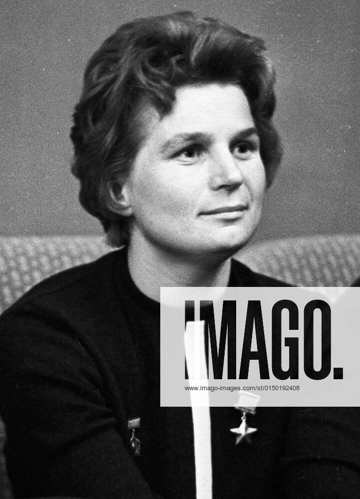 Valentina Tereshkova 612188 01.08.1963 Valentina Tereshkova, the first female cosmonaut, Hero of the Soviet Union at reception in Czechoslovak Soviet Socialist Republic embassy, Moscow. Vladimir Akimov Sputnik Moscow Russia