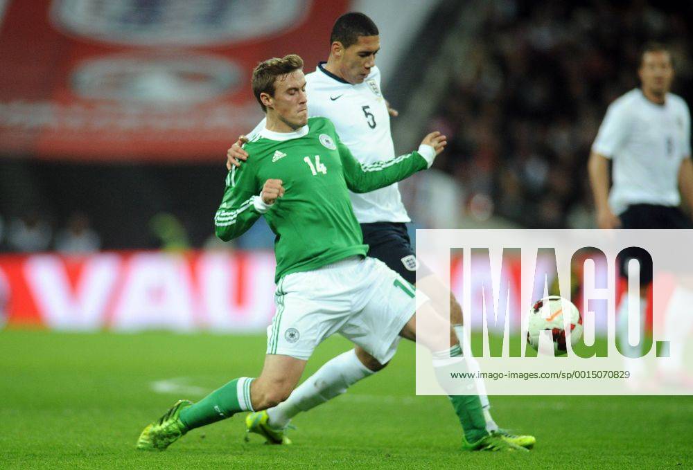 Football - 2013 International Friendly - England vs. Germany Chris Smalling - England Max Kruse - Germany at Wembley. COLORSPORT ANDREW COWIE
