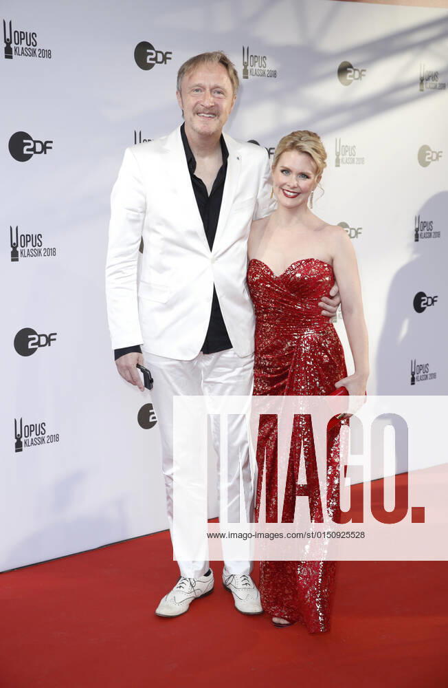 Albrecht Mayer with Wife Alexandra Mayer Opus Classics 2018 on 14 October 2018 at Konzerthaus on Gendarmenmarkt in Berlin