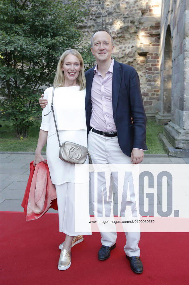 Katja Weitzenböck with Husband Hergen woebken Opening the 69 Bathroom Hersfelder Festival with the Premiere the Process on 5 July 2019 in the Abbey ruins in Bathroom Hersfeld