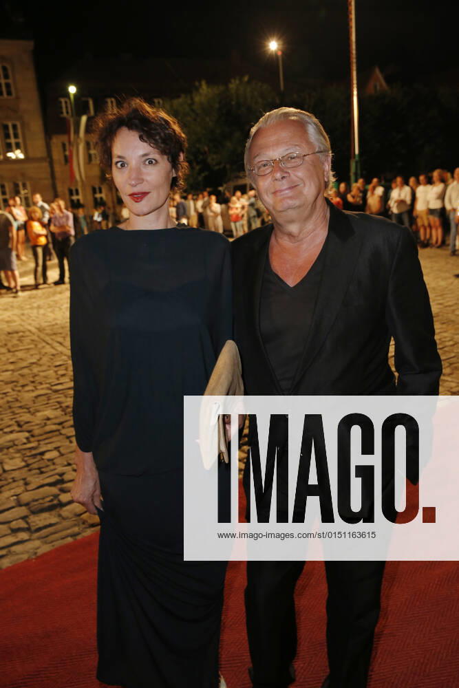 Jeanne Balibar and Frank Castorf State reception on the occasion of the Opening the Richard Wagner Festival 2014 on 25 July 2014 at New Castle Bayreuth