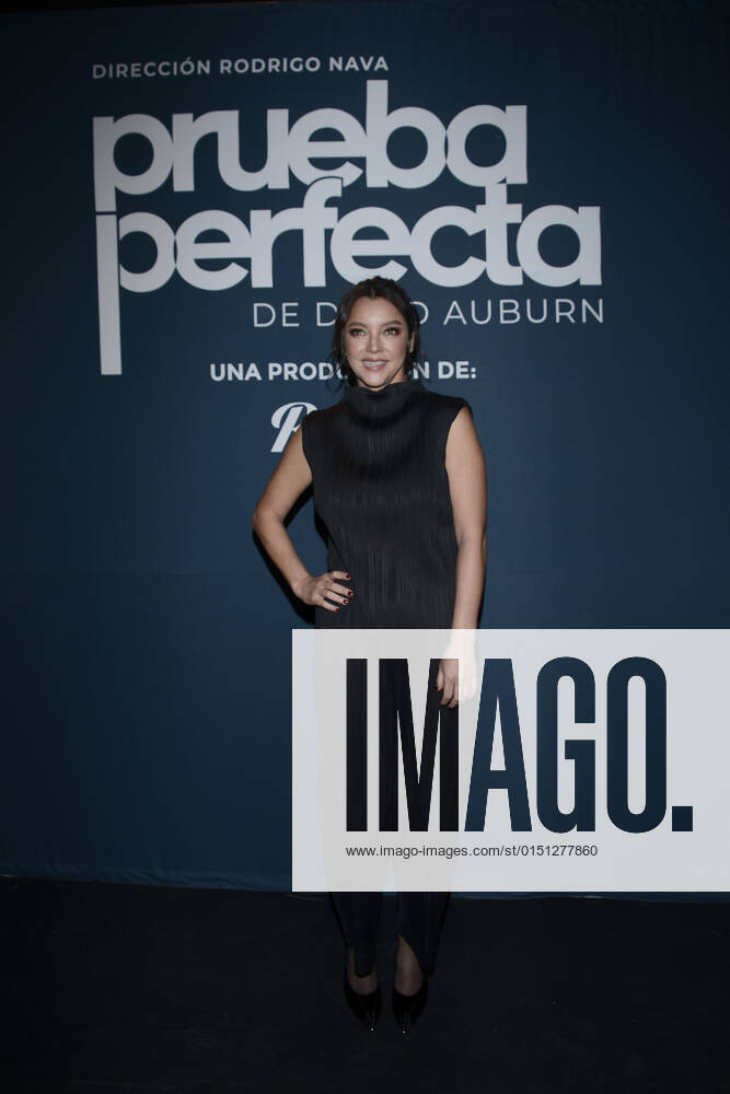 Prueba Perfecta Theater Press Conference MEXICO CITY, MEXICO - FEB 17, 2022: Actress Sara Maldonado poses for photos during the press conference of the Prueba Perfecta theater play at Foro Shakespeare. On February 17, 2022 in Mexico City, Mexico. (Photo by Carlos Tischler Eyepix Group)