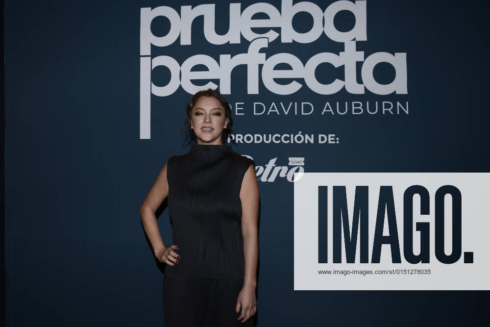 Prueba Perfecta Theater Press Conference MEXICO CITY, MEXICO - FEB 17, 2022: Actress Sara Maldonado poses for photos during the press conference of the Prueba Perfecta theater play at Foro Shakespeare. On February 17, 2022 in Mexico City, Mexico. (Photo by Carlos Tischler Eyepix Group)