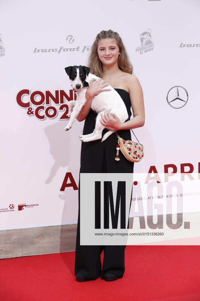 Emma Schweiger Dog Frodo World premiere from Conni Co 2 on 9 April 2017 at Cinestar Cinema in Berlin
