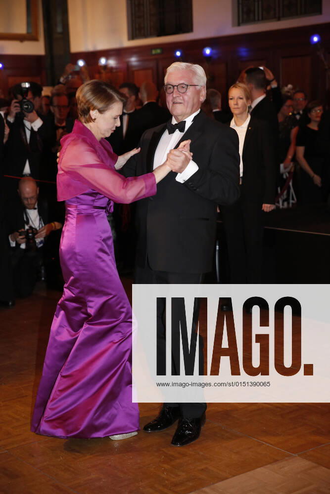 Frank Walter Steinmeier with Wife Elke Büdenbender 66 Federal Press ball on 24 November 2017 at Hotel Adlon Kempinski in Berlin