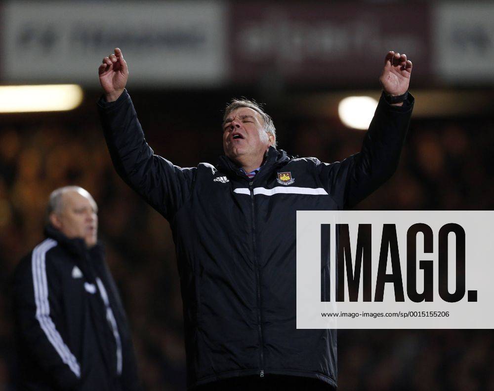 West Ham s Sam Allardyce celebrates his sides opening goal West Ham United v FC Fulham - Premier League - Upton Park - London - 30 11 2013 - .