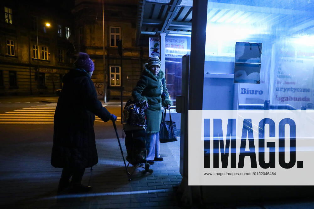 People Arrive In Poland After Fleeing Ukraine Passengers arrived at a bus station after crossing a border from Ukraine in Medyka. Przemysl, Poland on February 25, 2022. Russian invasion on Ukraine can cause a mass exodus of refugees to Poland. Przemysl Poland