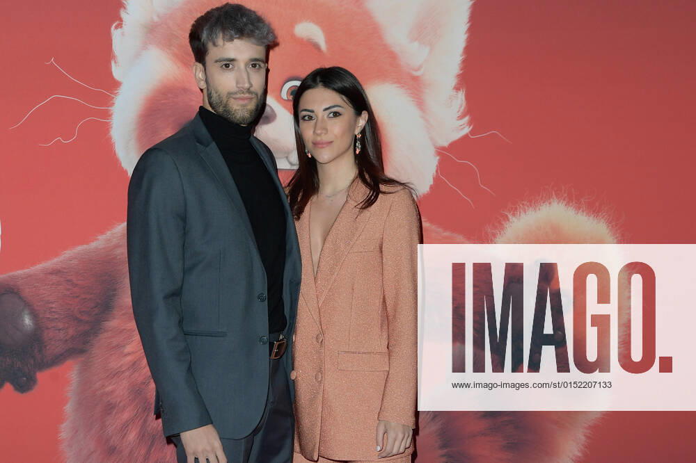 Moon Ryde (L) with Giulia (R) attend at the red carpet of Disney movie Red at The Space Cinema Moderno. Rome Italy - ZUMAs197 20220225_zaa_s197_500