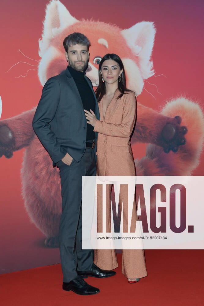Moon Ryde (L) with Giulia (R) attend at the red carpet of Disney movie Red at The Space Cinema Moderno. Rome Italy - ZUMAs197 20220225_zaa_s197_501