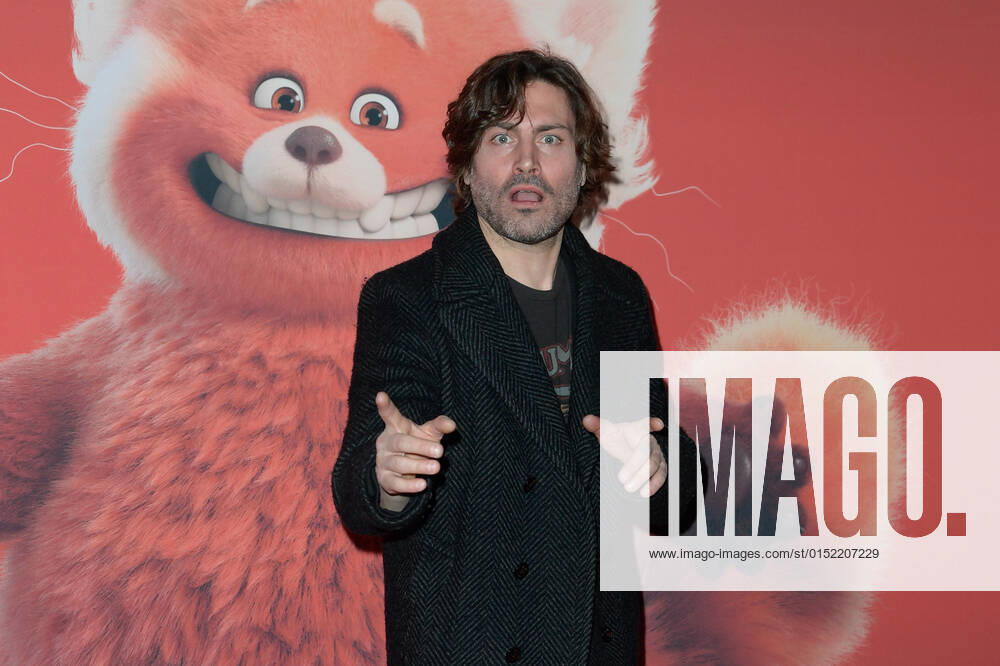 Federico Russo attends at the red carpet of Disney movie Red at The Space Cinema Moderno. Rome Italy - ZUMAs197 20220225_zaa_s197_515