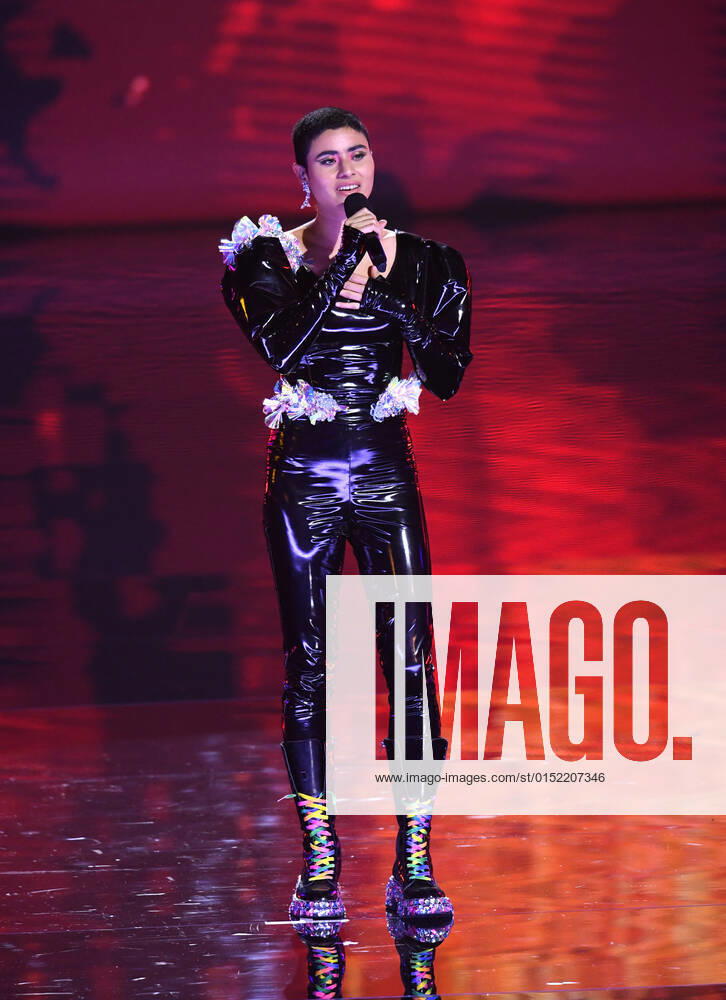 EUROVISION AUSTRALIA FINAL, Montaigne performs during the Eurovision Australia Decides 2022 final at the Gold Coast Convention and Exhibition Centre on the Gold Coast, Saturday, February 26, 2022. ( NO ARCHIVING, , NO USE IN BOOKS WITHOUT CONSENT GOLD COAST QLD AUSTRALIA