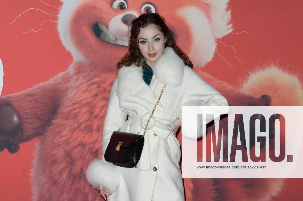 Carlotta Fiasella attends at the red carpet of Disney movie Red at The Space Cinema Moderno. Rome Italy - ZUMAs197 20220225_zaa_s197_529