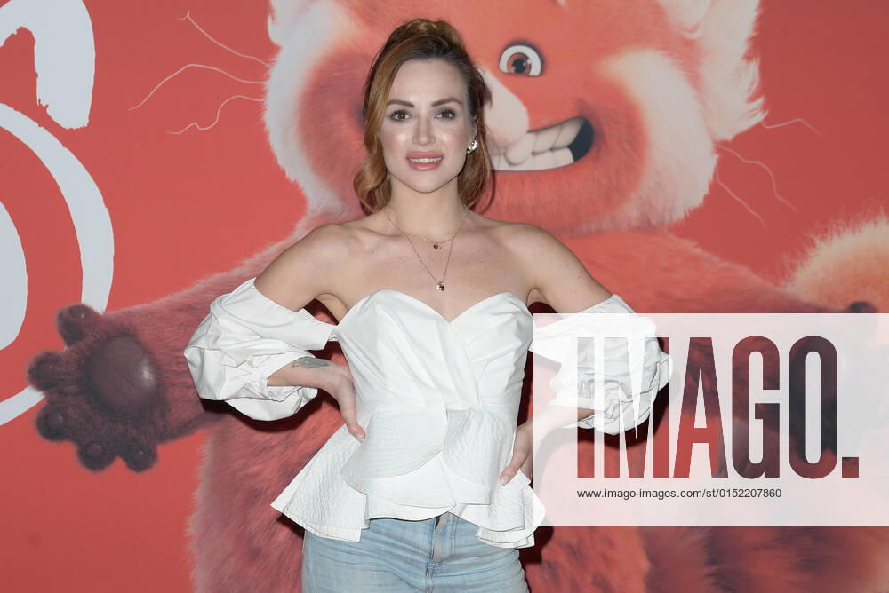 Martina Corradetti attends at the red carpet of Disney movie Red at The Space Cinema Moderno. Rome Italy - ZUMAs197 20220225_zaa_s197_556