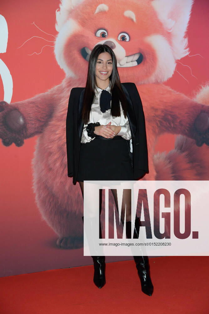 Irene Capuano attends at the red carpet of Disney movie Red at The Space Cinema Moderno. Rome Italy - ZUMAs197 20220225_zaa_s197_580