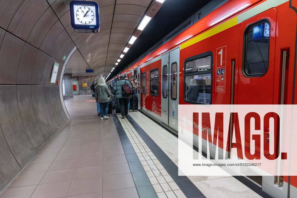 Stuttgart themed images Stuttgart airport trade fair, 26 02 2022 S Bahn, Stuttgart airport, Stuttgart airport trade fair themed images, 26 02 2022,