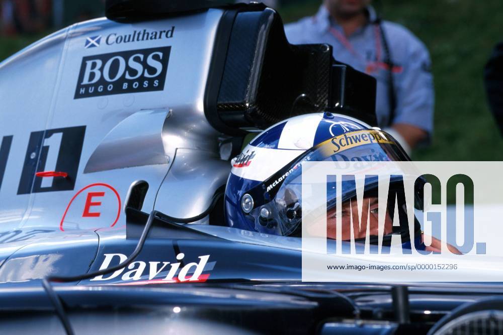 David Coulthard (Schottland) im Cockpit seines Boliden Motorsport Grand Prix Herren Großer Preis von Belgien 1999, Formel 1 Weltmeisterschaft, GP, F1, F, WM Einzelbild Circuit de Spa-Francorchamps