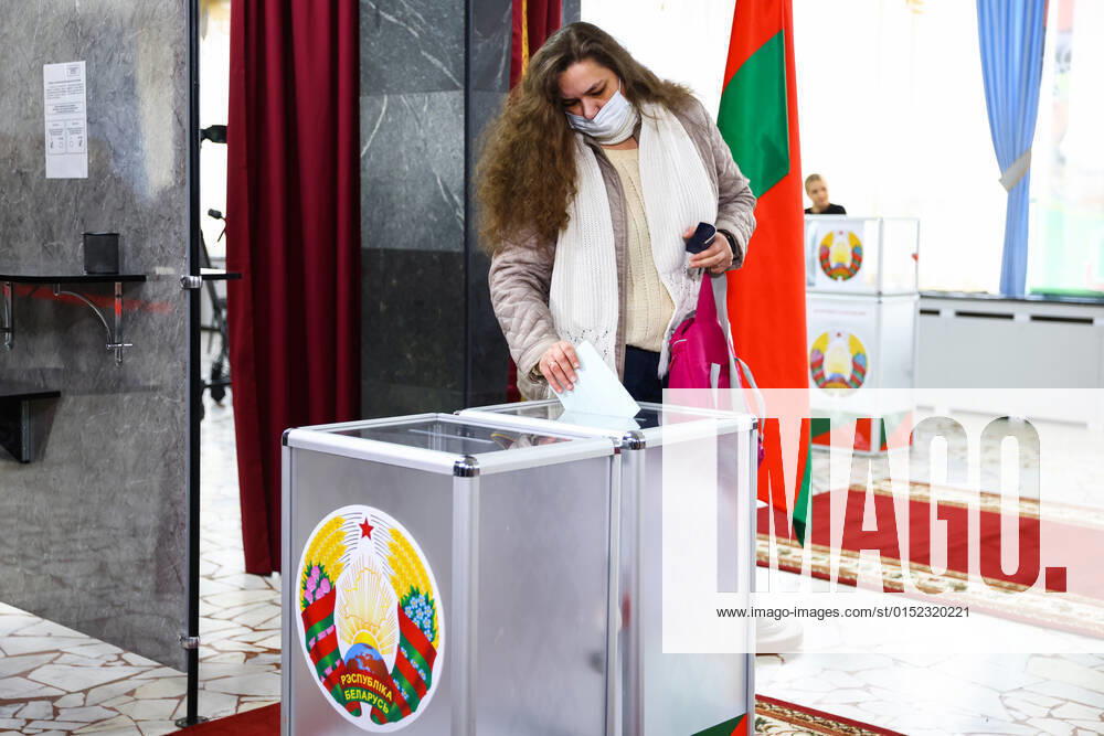 A woman casts her vote in the 2022 Belarusian constitutional referendum. In August 2020, mass protests erupted in major cities across Belarus after the results of the 2020 Belarusian presidential election were announced. Belarusian President Lukashenko announced plans for amendments to the constitution and his readiness to redistribute presidential powers to the other branches of government. Peter Kovalev TASS TS1258F0