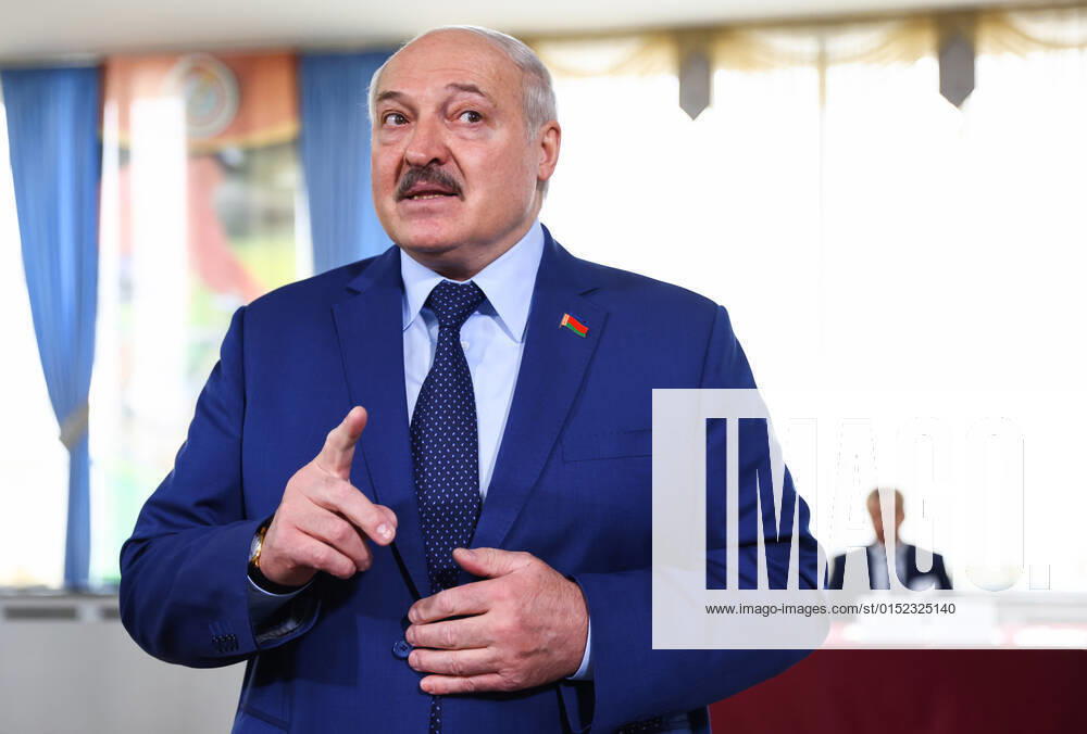 Belarusian President Alexander Lukashenko talks to reporters at a polling station after casting his vote in the 2022 Belarusian constitutional referendum. In August 2020, mass protests erupted in major cities across Belarus after the results of the 2020 Belarusian presidential election were announced. Belarusian President Lukashenko announced plans for amendments to the constitution and his readiness to redistribute presidential powers to the other branches of government. Peter Kovalev TASS TS125912