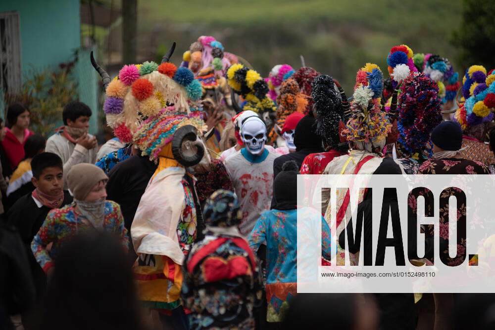 Residents of the town of Alto Tio Diego celebrate the traditional Afro-Mexican carnival. In this carnival, the residents usually wear wooden masks in the form of animals such as cows, bulls, horses and other costumes. This is a tradition that has been celebrated since the colonial era of Mexico - ZUMAqp1_ 20220228_zip_qp1_029