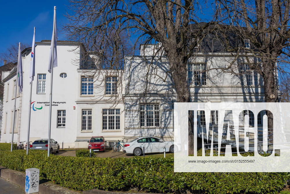 Headquarters of the International Paralympic Committee IPC International Paralympic Committee in Adenauerallee corner Bundeskanzlerplatz in Bonn shortly before the next Paralympic Games in Beijing 2022 Bonn NRW Germany