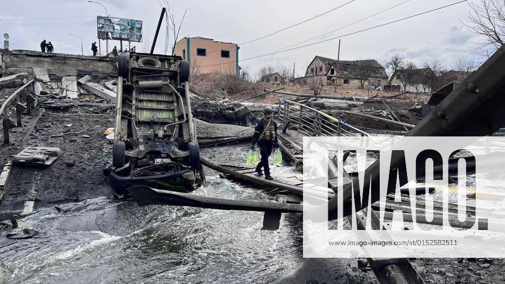 Damaged Kyiv, Ukraine, after shelling during the Russian invasion, pictured on March 4, 2022. (CTKxPhoto PavelxNemecek) CTKPhotoF202203041082201