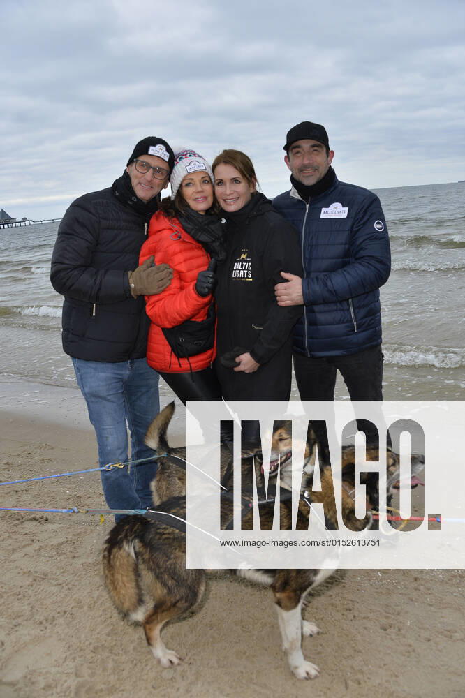 Gerit Kling with husband Wolfram Becker and Anja Kling with husband Oliver Haas BALTIC LIGHTS 2022 on 3 day on Usedom on 06 March 2022