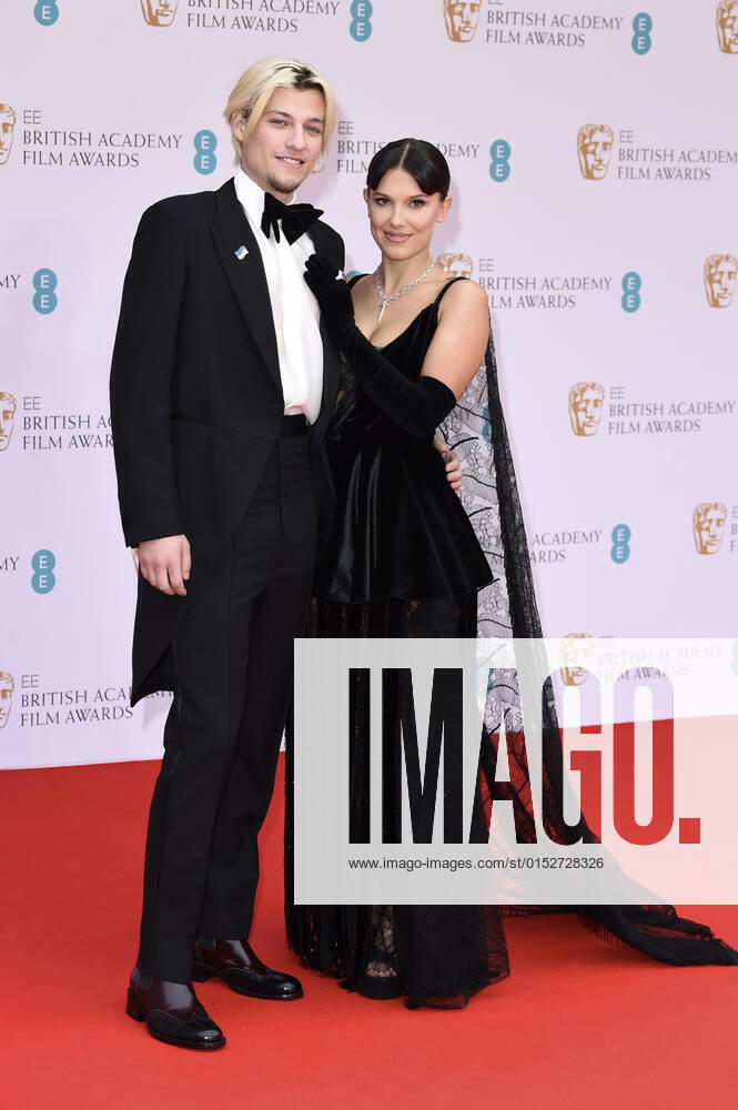 Jake Bongiovi and Millie Bobby Brown at the BAFTA Film Awards 2022 75th British Academy Film Awards at the Royal Albert Hall London, 13 03 2022. Foto:xS.xFuturexImage