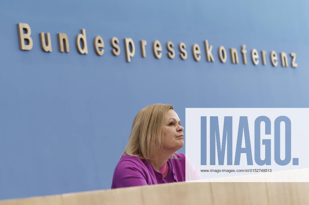 Lars Klingbeil at Anne Will 2022 03 15, Germany, Berlin Federal Press Conference Presentation of the Action Plan Right-wing Extremism by the Federal Ministry of the Interior In the picture Nancy Faeser SPD , Federal Minister of the Interior and for Home Affairs, Thomas Haldenwang, President of the Fe