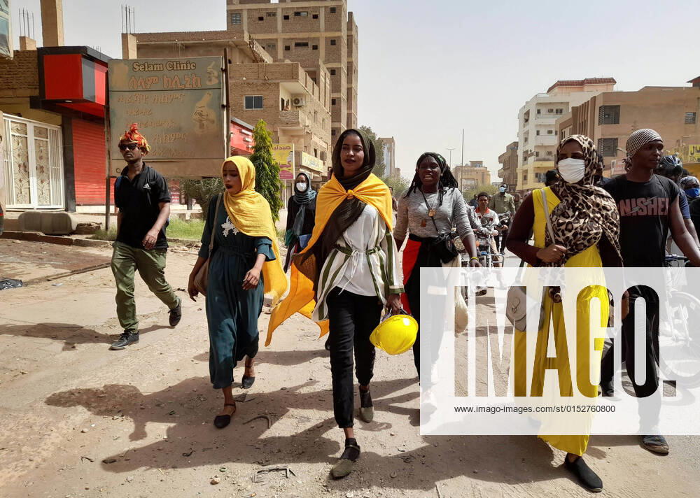 Sudanese protesters take part in a protest against the rape during demonstrations against the military, in Khartoum, Sudan, on March. 15, 2022 Khartoum Sudan - ZUMAap3_ 20220315_zaf_ap3_232