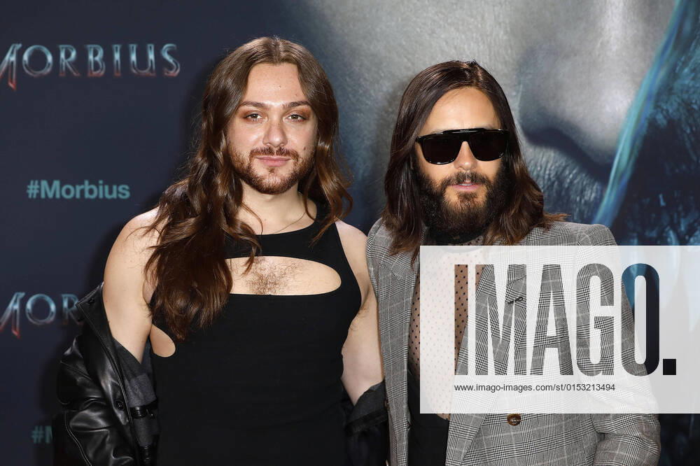 Riccardo Simonetti and Jared Leto at the Morbius movie premiere and screening on 21 03 2022 in Berlin Morbius movie premiere in Berlin with Jarde Leto