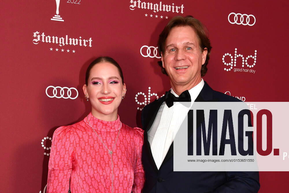 Lucie Heinze and her father Thomas Heinze at the Gala Spa Awards on 26 03 2022 at the Stanglwirt in Kitzbuehel Gala Spa Awards 2022 in Kitzbuehel