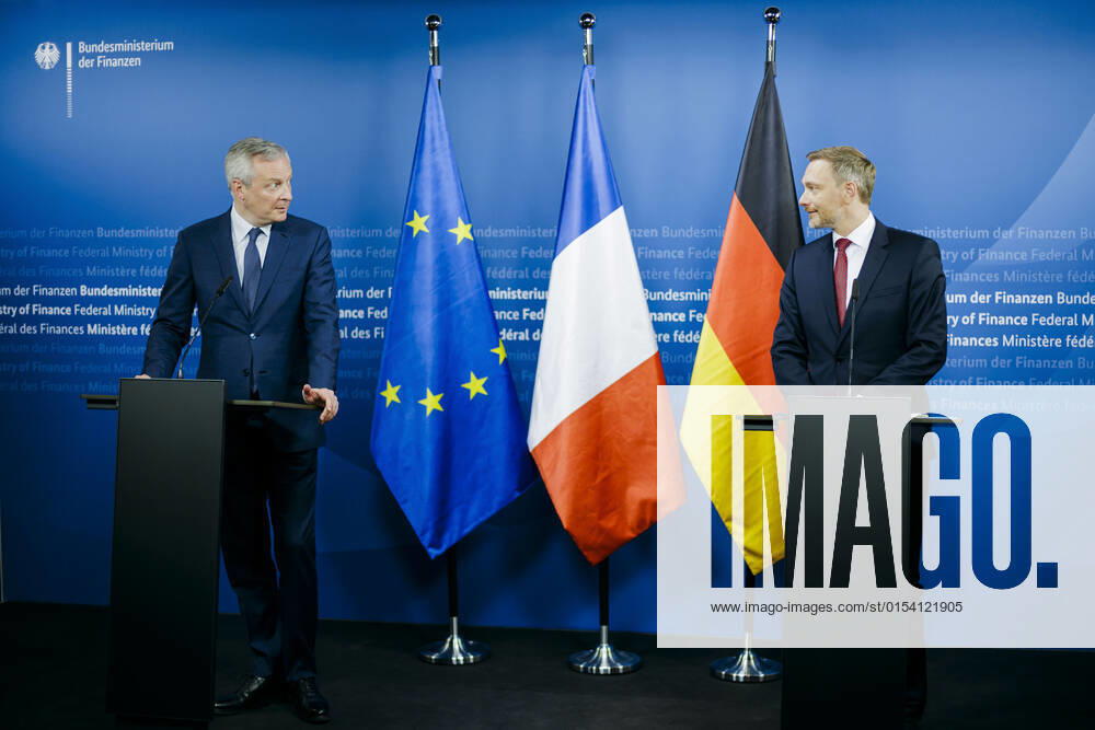 Christian Lindner FDP , Federal Minister of Finance, meets the Minister of Finance of France, Bruno Le Maire Berlin, 31 03 2022 Berlin Germany