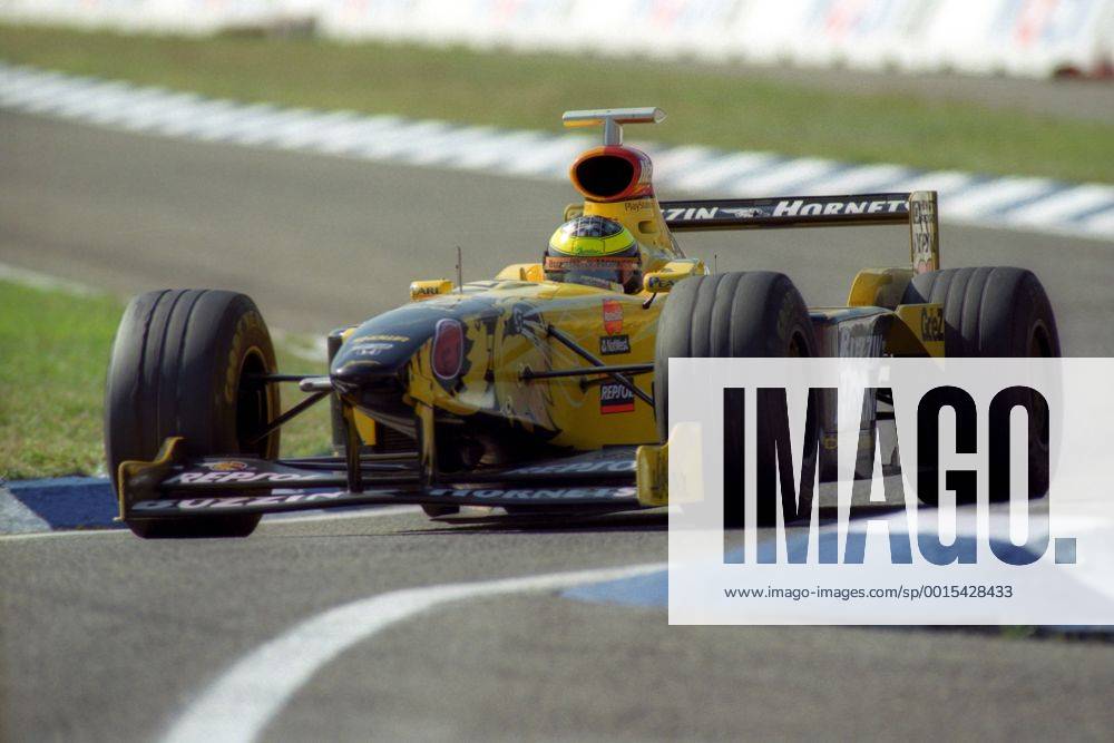 Großer Preis von Deutschland auf dem Hockenheimring: Ralf Schumacher (Jordan) in seinem Boliden
