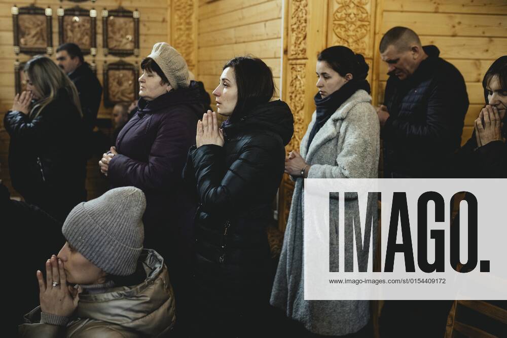 Sunday Mass, Greek Catholic Church, Pavliv, Ukraine, Europe