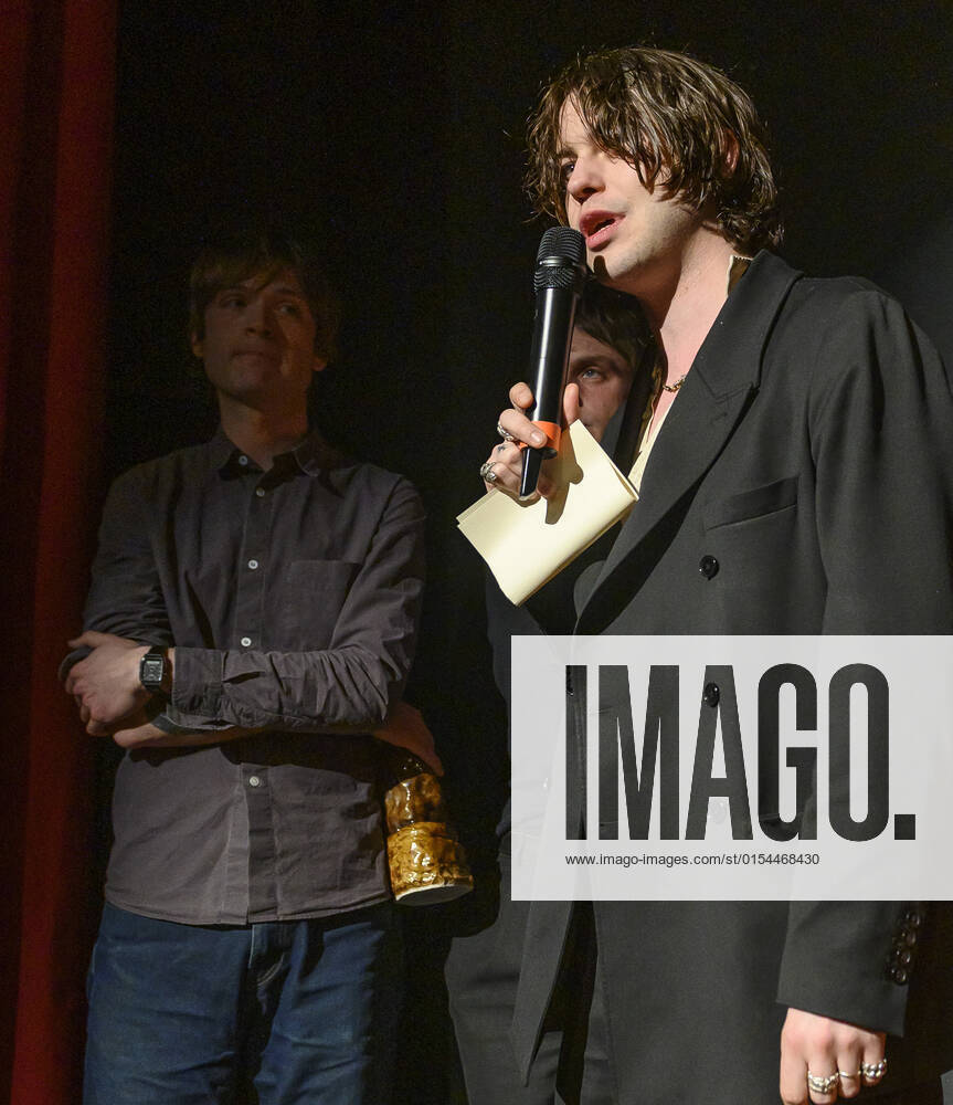 Members of the group Ice Age receive the award as composer of the year at the Steppe Wolf 2022 award ceremony at the Bremen Theater in Copenhagen on Sunday 3 April 2022 The Steppe Wolf is an award given since February 2003 by the Association of Danish Music Critics, Copenhagen