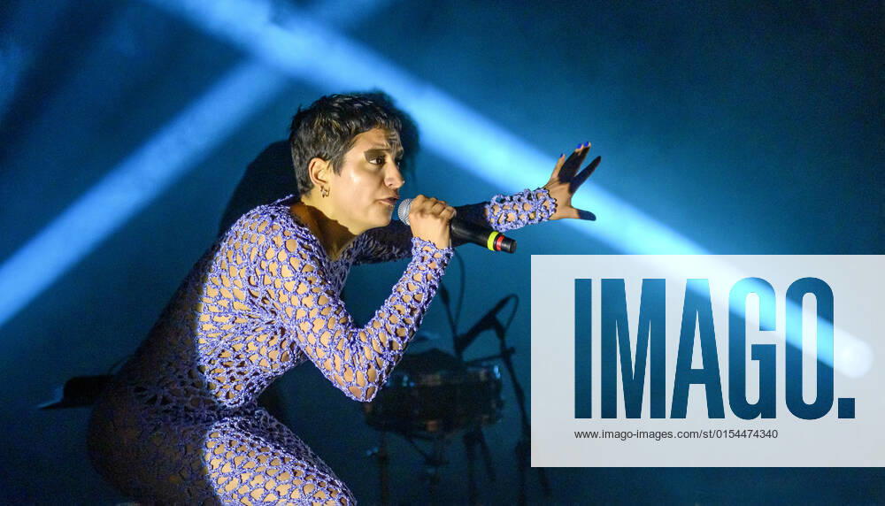 Honduran Danish Julie Pavon on stage at the Steppe Wolf 2022 award ceremony at the Bremen Theater in Copenhagen on Sunday 3 April 2022 The Steppe Wolf is an award given since February 2003 by the Association of Danish Music Critics, Copenhagen