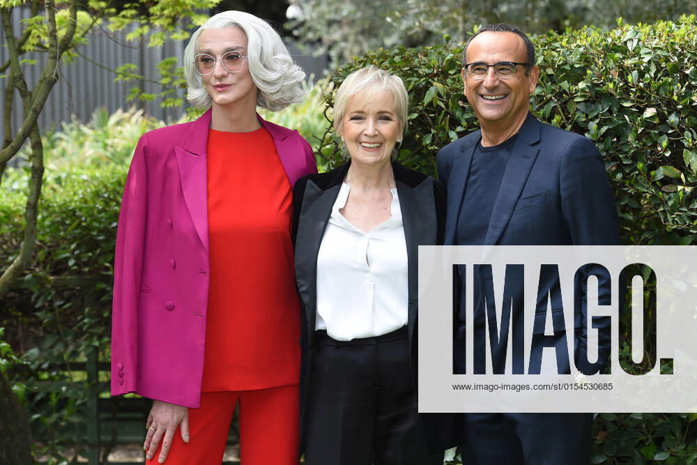 Photocall of the nominations to the prize David di Donatello 2022 Drusilla Foer Piera Detassis and Carlo Conti during the photocall of the nominations to the prize David di Donatello 2022. Rome (Italy), April 04th, 2022 Imago-Images Emmefoto