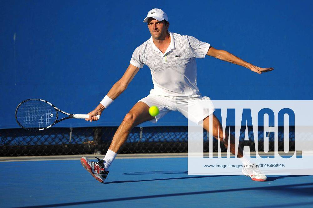 Julien Benneteau (FRA) TENNIS : Open d Australie - Melbourne - 13 01 2014 TennisMagazine Panoramlc