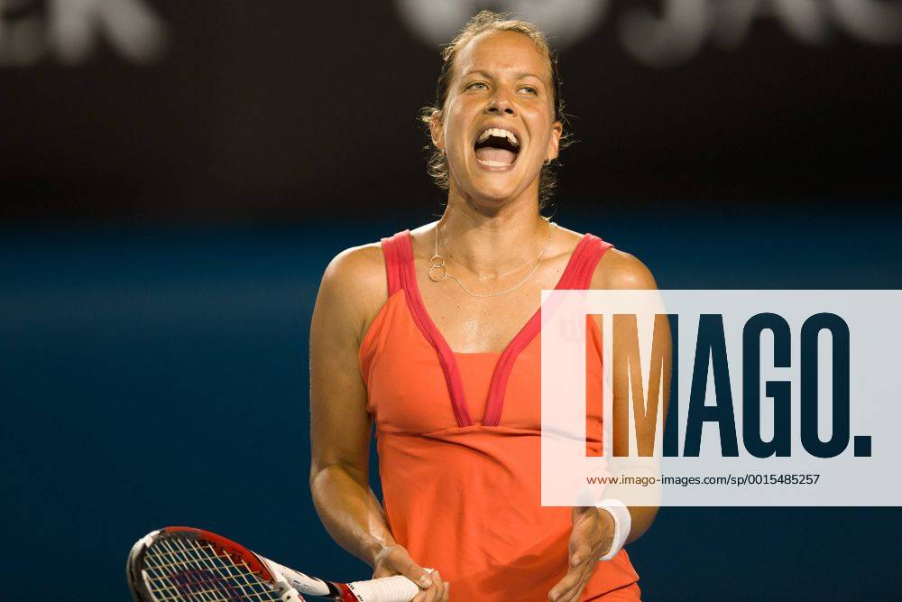Jan. 16, 2014 - Melbourne, Victoria, Australia - January 16, 2014: Barbora Zahlavova Strycova (CZE) in action in a 2nd round match on day 4 of the 2014 Australian Open grand slam tennis tournament at Melbourne Park in Melbourne, Australia. Tennis 2014: Australian Open JAN 16 - ZUMAc04