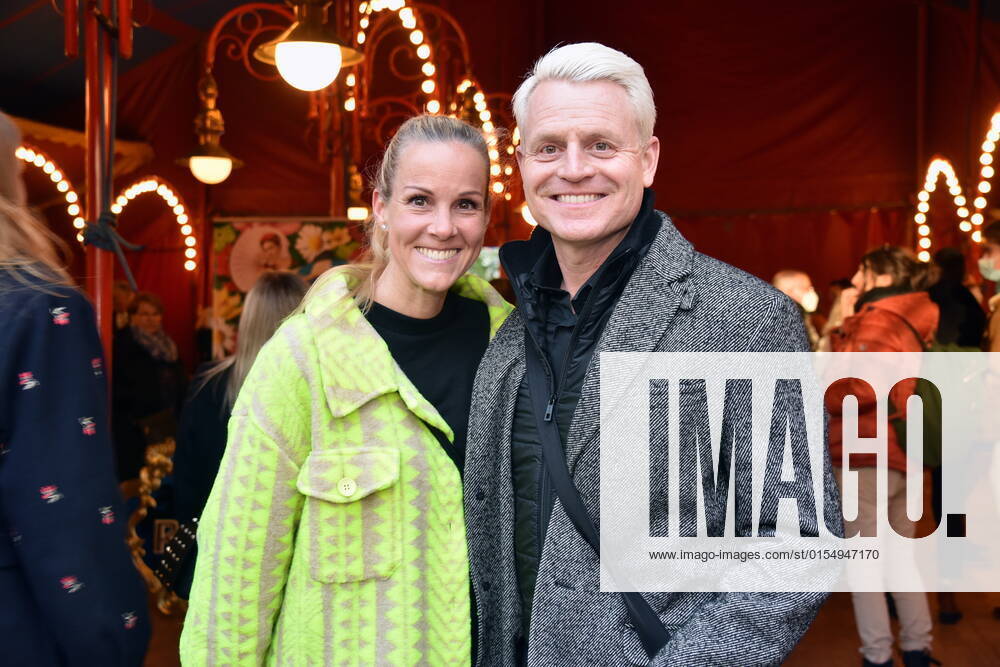 Presenter Guido Cantz and wife Kerstin Ricker arrive at the Cologne premiere of Circus Theater Roncalli
