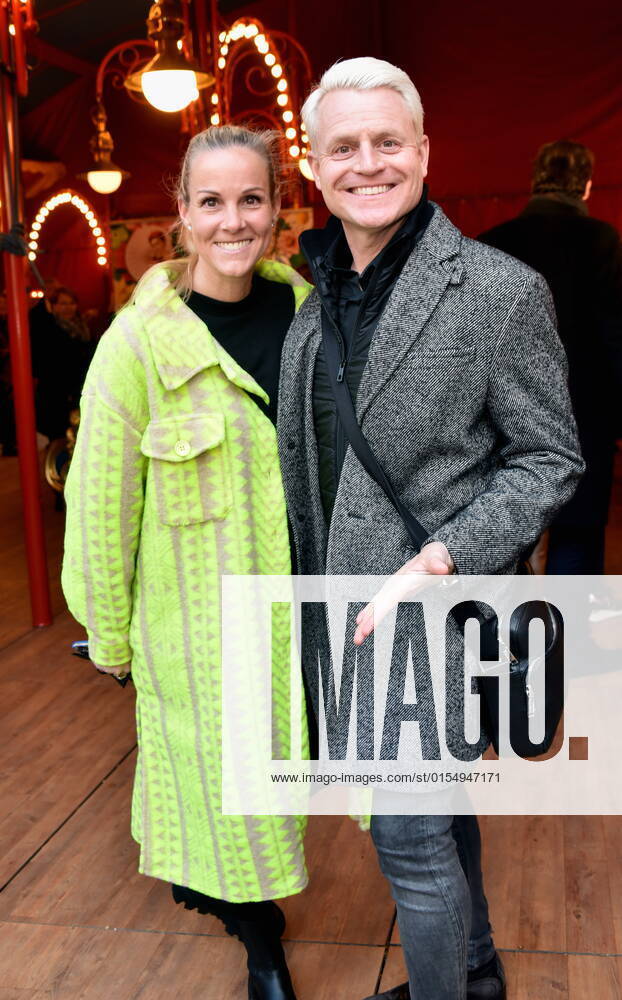 Presenter Guido Cantz and wife Kerstin Ricker arrive at the Cologne premiere of Circus Theater Roncalli