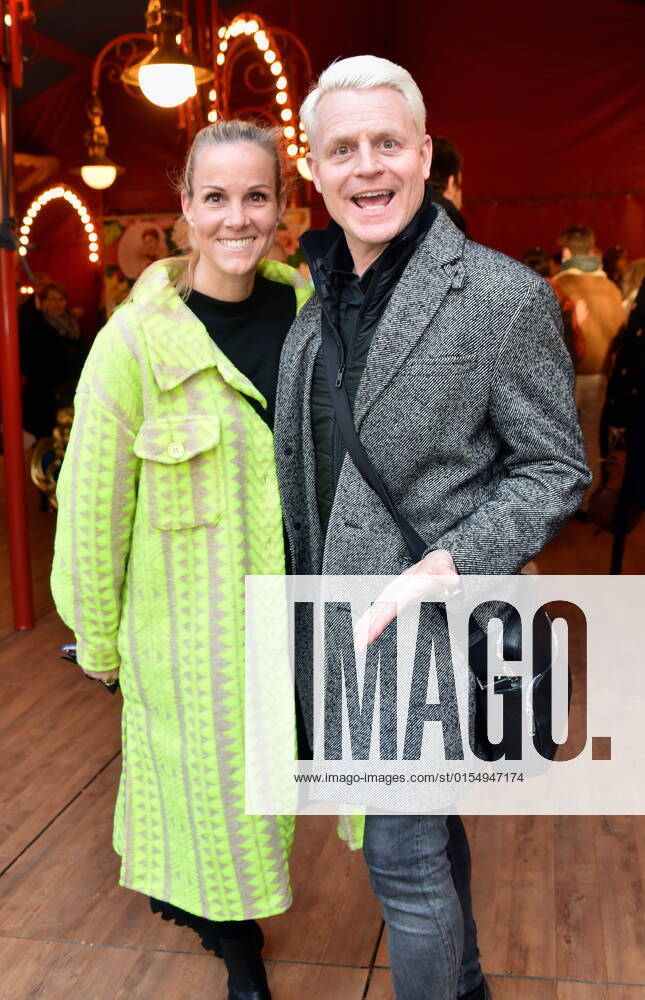 Presenter Guido Cantz and wife Kerstin Ricker arrive at the Cologne premiere of Circus Theater Roncalli