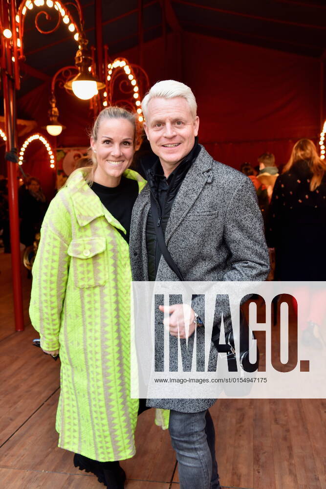 Presenter Guido Cantz and wife Kerstin Ricker arrive at the Cologne premiere of Circus Theater Roncalli