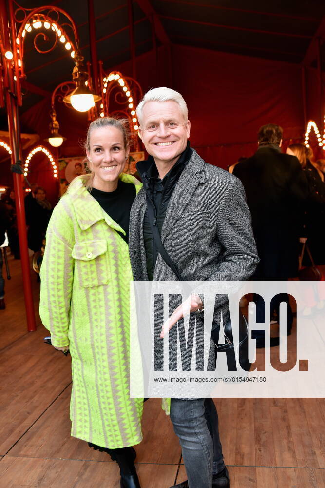 Presenter Guido Cantz and wife Kerstin Ricker arrive at the Cologne premiere of Circus Theater Roncalli