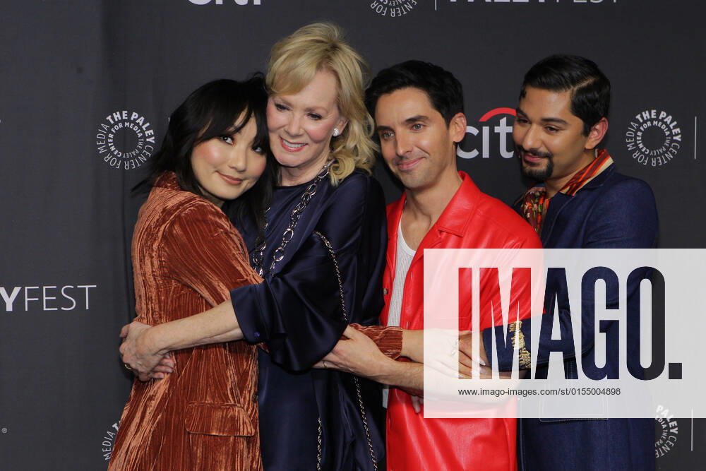 Actors Poppy Liu, Jean Smart, Mark Indelicato, Lucia Aniello, Paul W. Downs and Jen Statsky attend the 39th Annual PaleyFest screening of HBO s comedy-drama Hacks at the Dolby Theatre in Hollywood, California, on April 7, 2022. TLowe Hollywood USA - ZUMAtl2_ 20220407_zaa_tl2_079